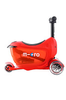 Jeździk i Hulajnoga Micro Mini2Go Deluxe Plus Red 