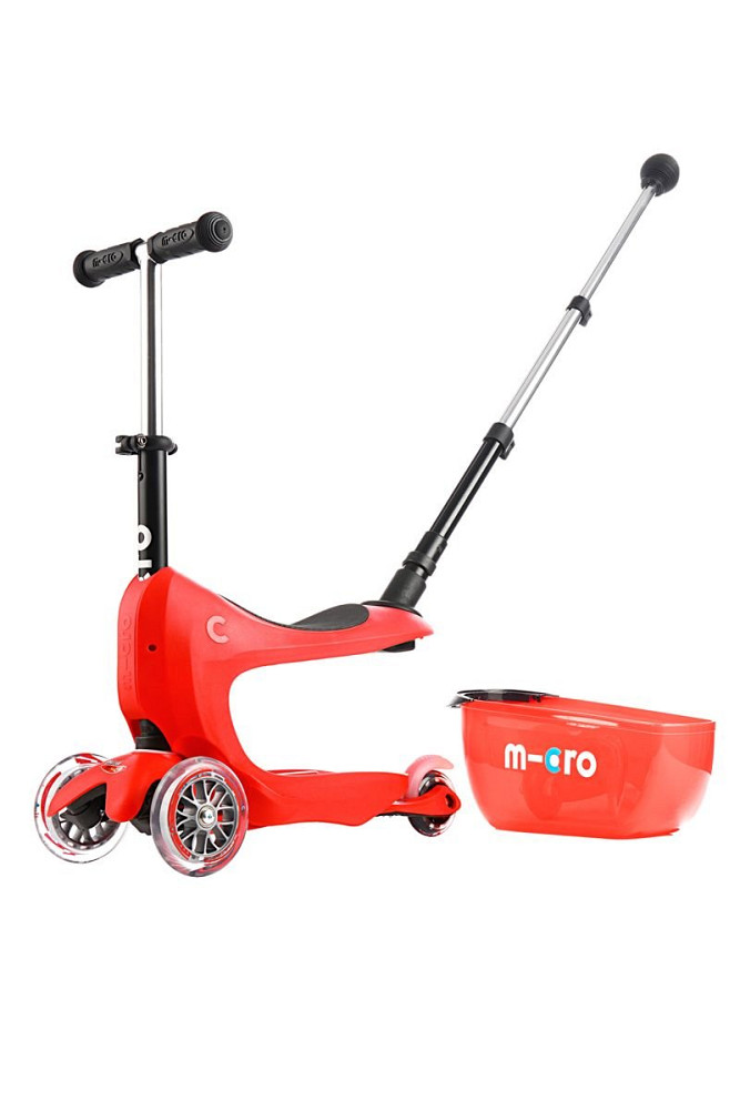 Jeździk i Hulajnoga Micro Mini2Go Deluxe Plus Red 