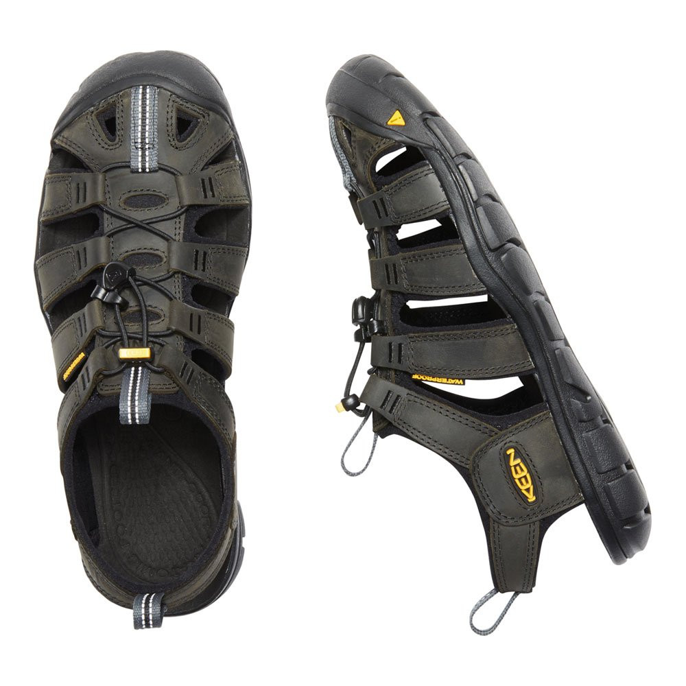 Buty sandały sportowe męskie Keen Clearwater CNX Leather Magnet Black 2026