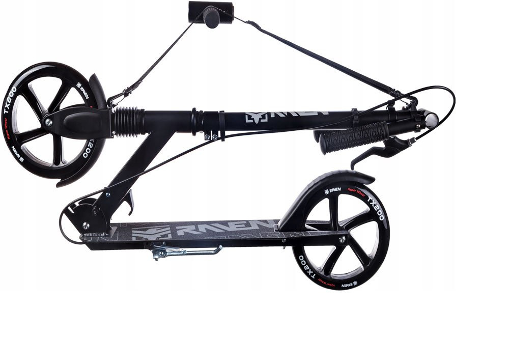 Hulajnoga Raven Straight PRO Black+Hamulec 200mm 2026