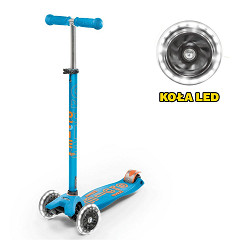 Hulajnoga Maxi Micro Deluxe LED Caribbean Blue 2026