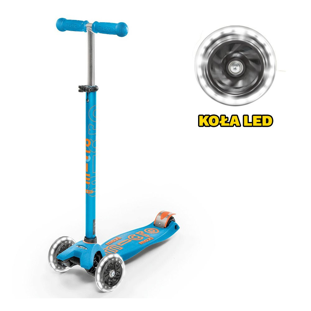 Hulajnoga Maxi Micro Deluxe LED Caribbean Blue 2026
