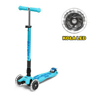 Hulajnoga Maxi Micro Deluxe Foldable Bright Blue LED 2026 składana