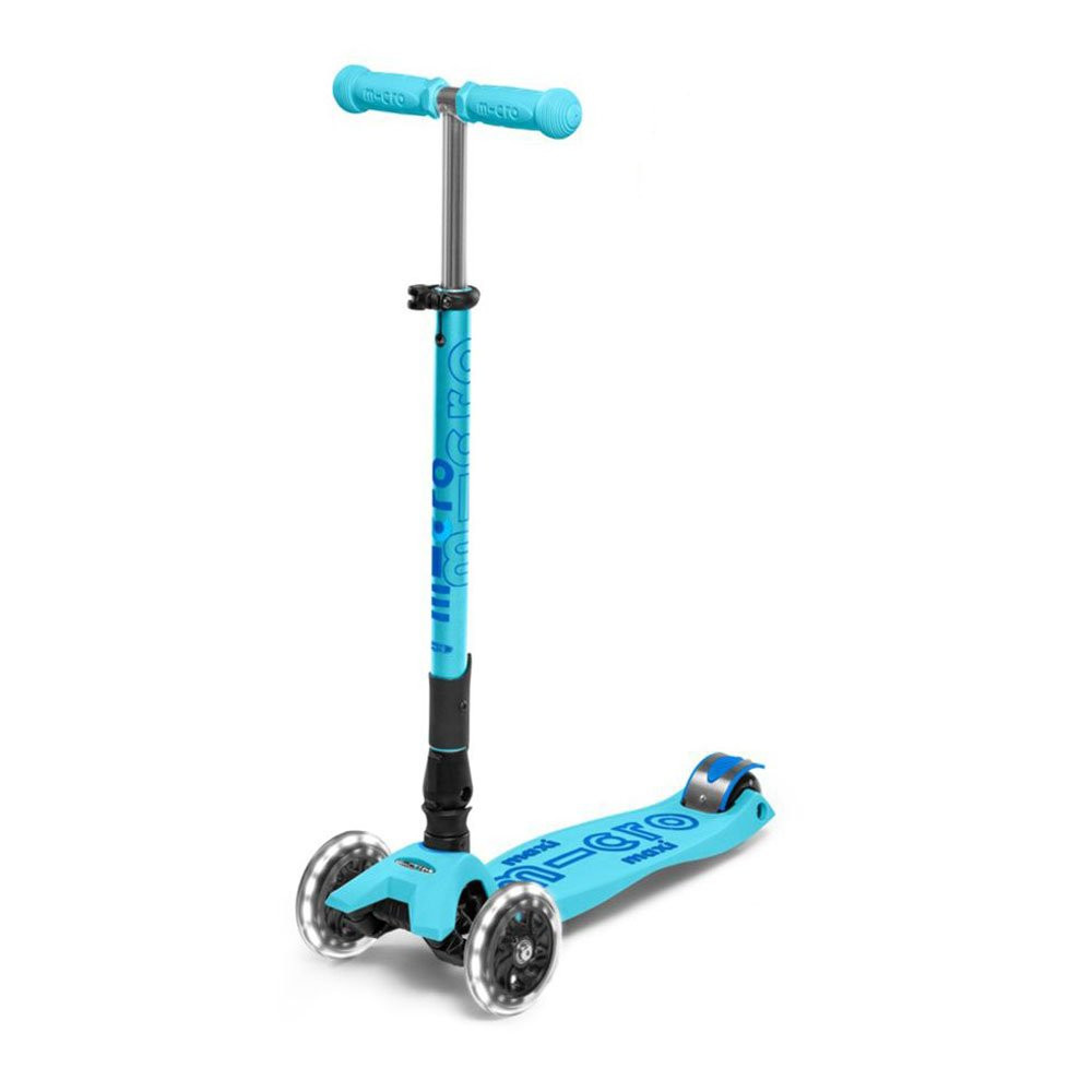 Hulajnoga Maxi Micro Deluxe Foldable Bright Blue LED 2026 składana