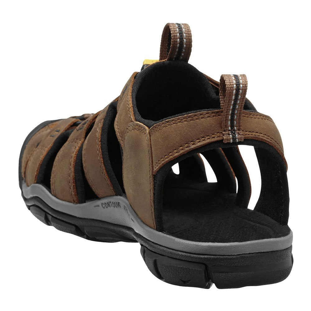 Buty sandały sportowe męskie Keen Clearwater CNX Leather Dark Earth Black 2026
