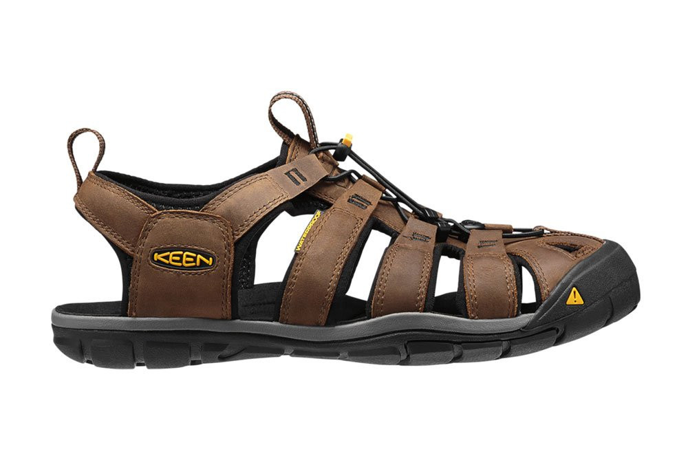 Buty sandały sportowe męskie Keen Clearwater CNX Leather Dark Earth Black 2026