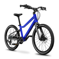 Rower dziecięcy Woom Explore 4 Magnetic Blue 20" 2026 + podpórka + bidon Woom Glug