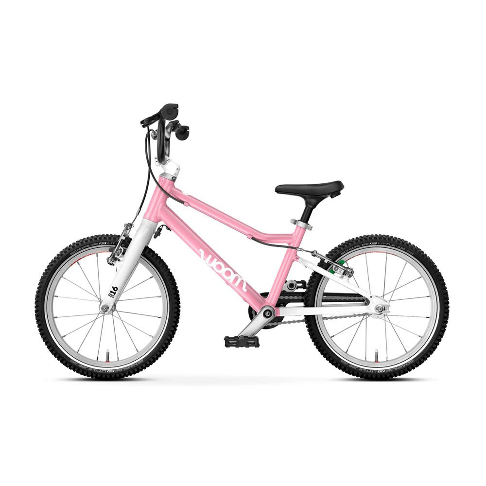 Rowerek dziecięcy Woom 3 GO Powder Pink 16" 2026 + podpórka + dzwonek