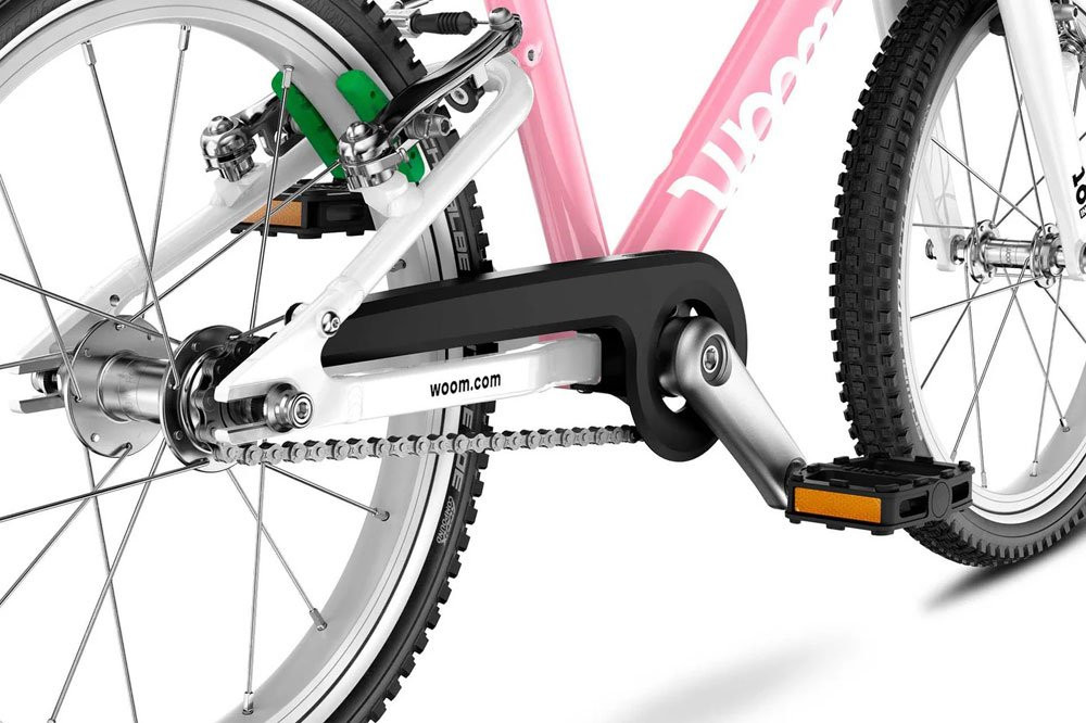 Rowerek dziecięcy Woom 3 GO Powder Pink 16" 2026 + podpórka + dzwonek