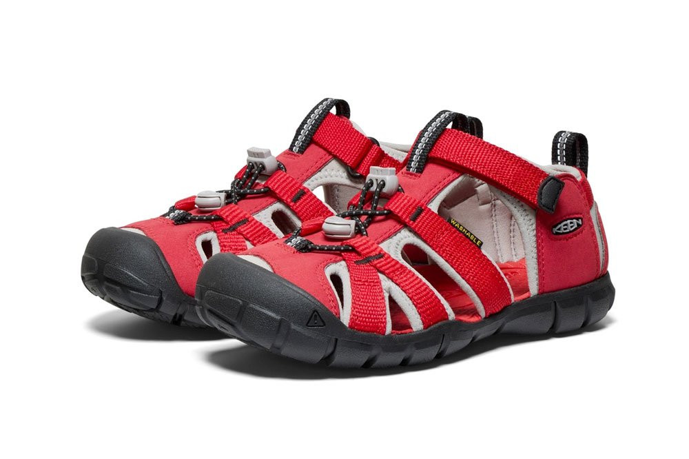 Buty sandały sportowe dziecięce Keen Seacamp II CNX Ribbon Red Alloy Youth 2026