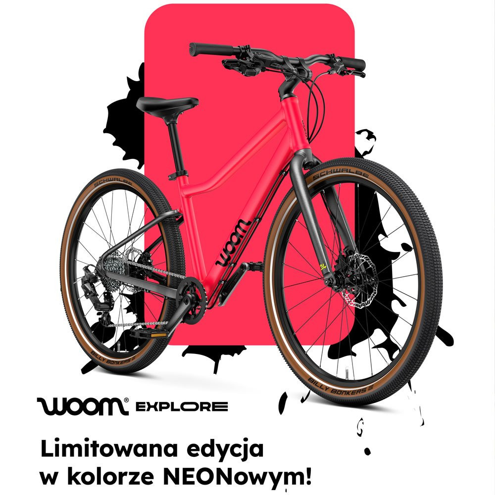 Rower dziecięcy Woom Explore 6 Neon Pink 26" 2026