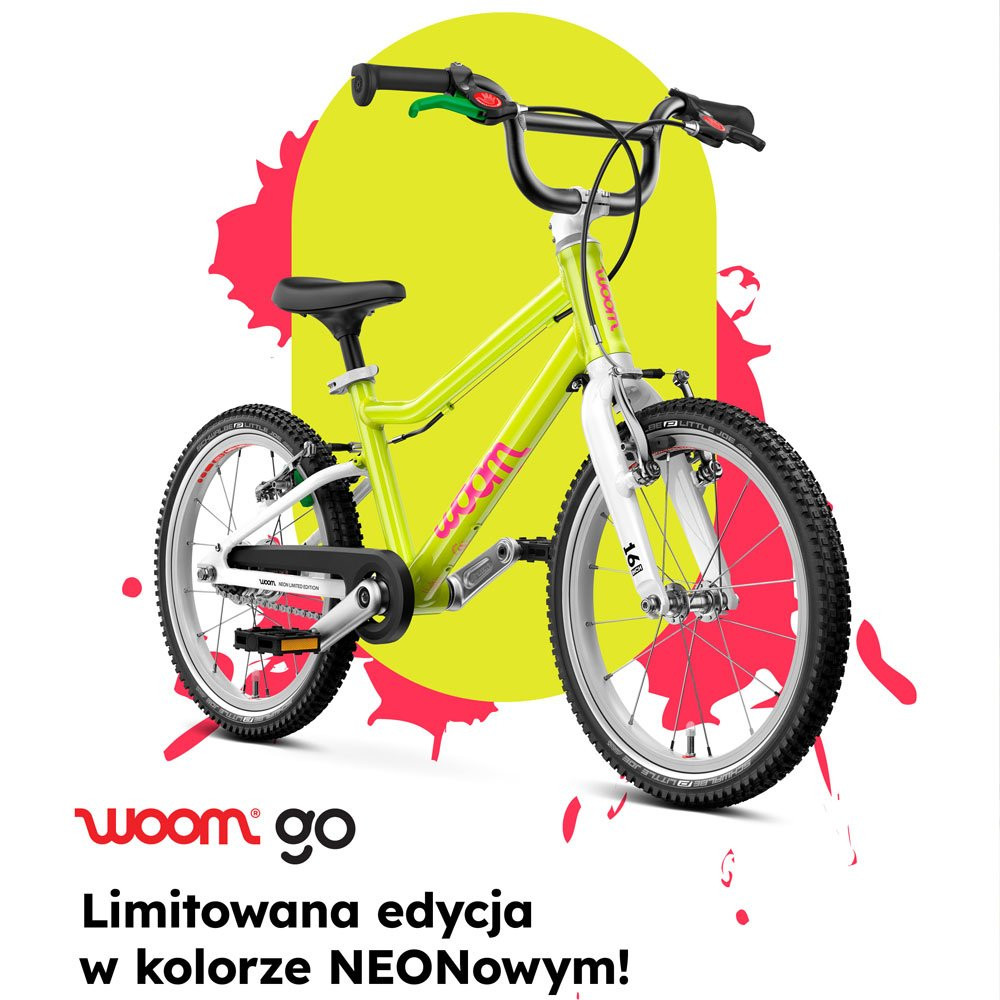 Rowerek dziecięcy Woom 2 GO Neon Lime 14" 2026