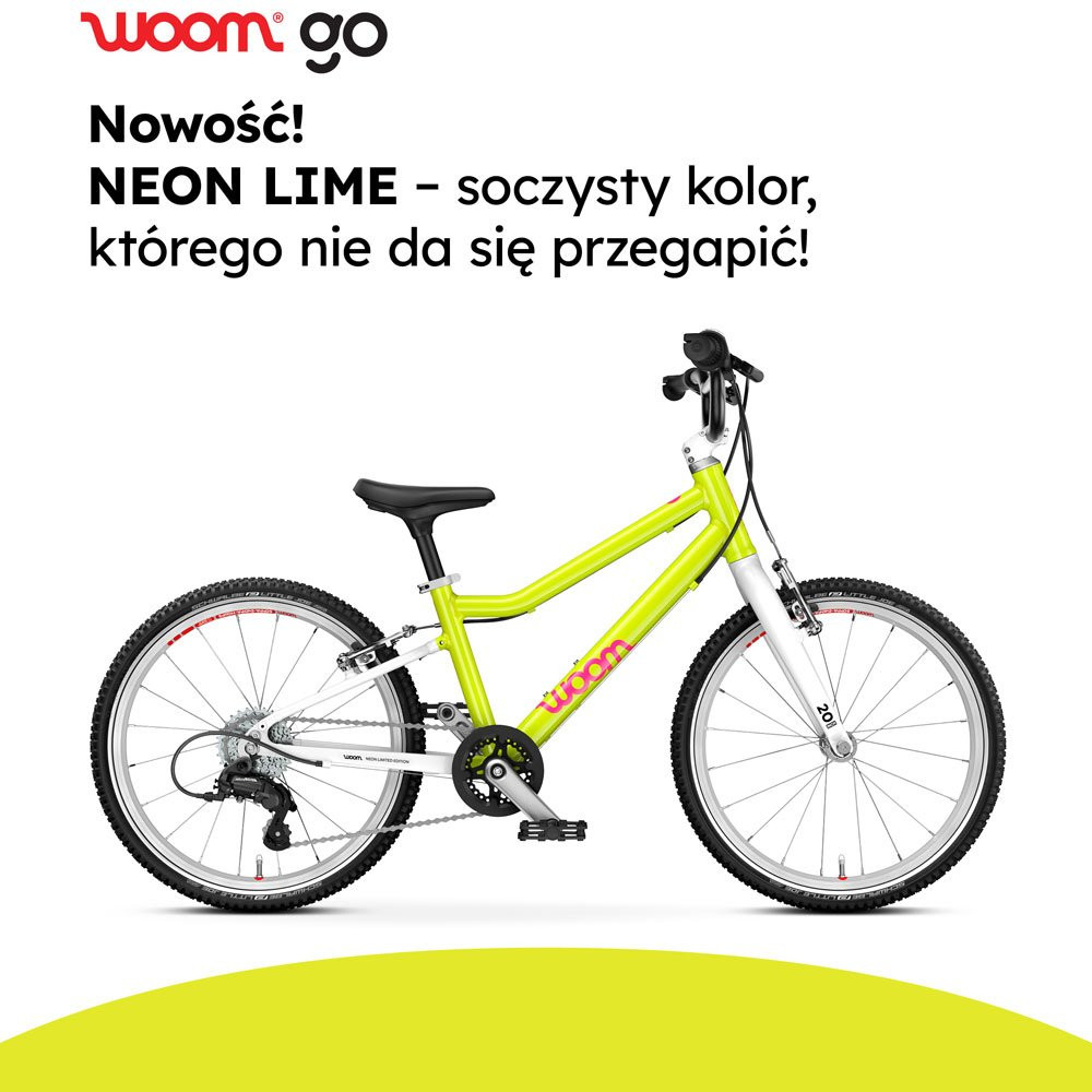 Rowerek dziecięcy Woom GO 3 Automagic Neon Lime 16" 2026