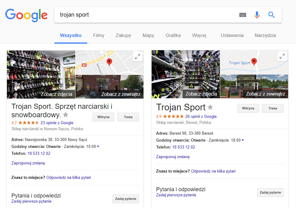 opinie google opinie google