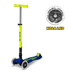 Hulajnoga Maxi Micro Deluxe Foldable Neon Canary Yellow LED 2026 składana
