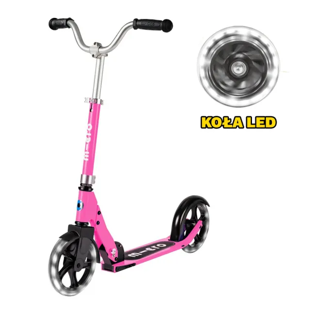 Hulajnoga Micro Cruiser Pink Led 2024