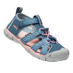 Buty sandały sportowe dziecięce Keen Seacamp II CNX Real Teal Stone Blue 2021