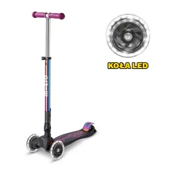 Hulajnoga Maxi Micro Deluxe Foldable Neochrome Purple LED 2026 składana