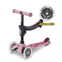 Jeździk i Hulajnoga Micro Mini2grow Deluxe LED 2.0. Dusty Rose 2026