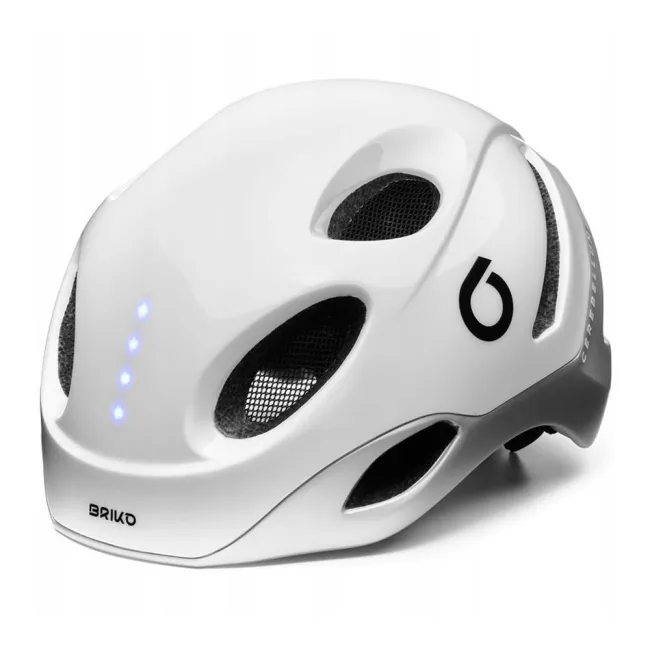 Kask Briko E-One Led White Out Silver 