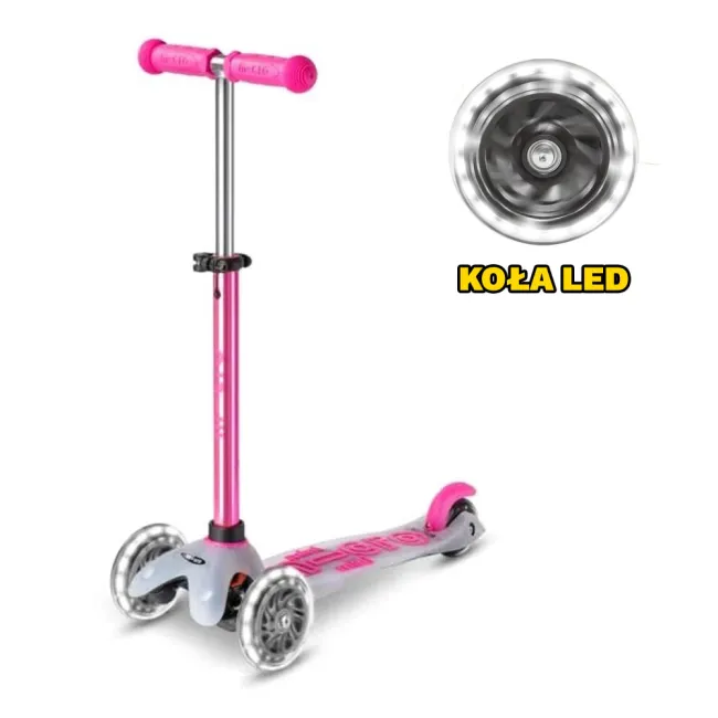 Hulajnoga Mini Micro Deluxe Flux Neochrome LED Pink 2024