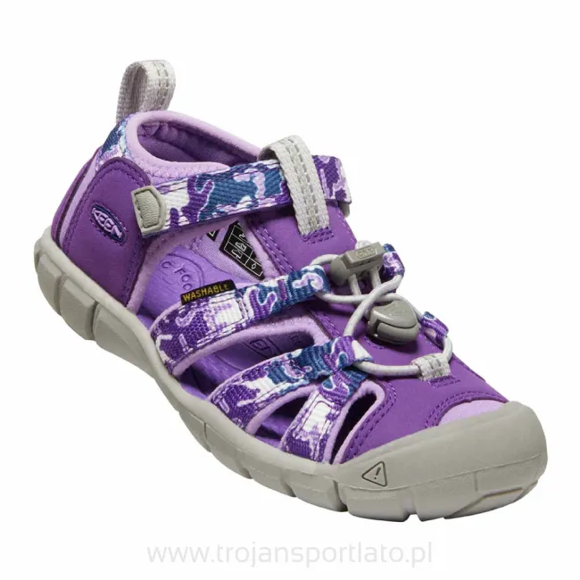 Buty sandały sportowe dziecięce Keen Seacamp II CNX Camo Purple 2024