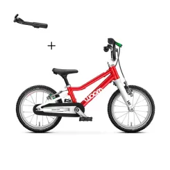 Rowerek dziecięcy Woom 2 GO Red 14"  + Podpórka WOOM Leggie