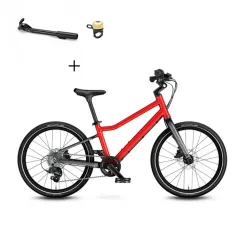Rower dziecięcy Woom Explore 4 Red 20" 2026 + podpórka + dzwonek
