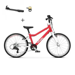 Rowerek dziecięcy Woom 4 GO Red 20" 2026 + podpórka + dzwonek