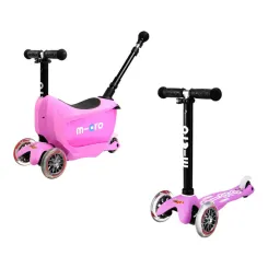 Jeździk i Hulajnoga Micro Mini2Go Deluxe Plus Pink 2023