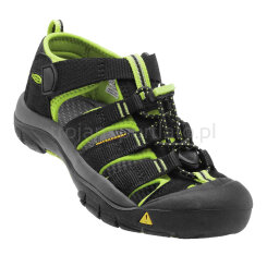 Buty sandały sportowe dziecięce Keen Newport H2 Black Lime 2022