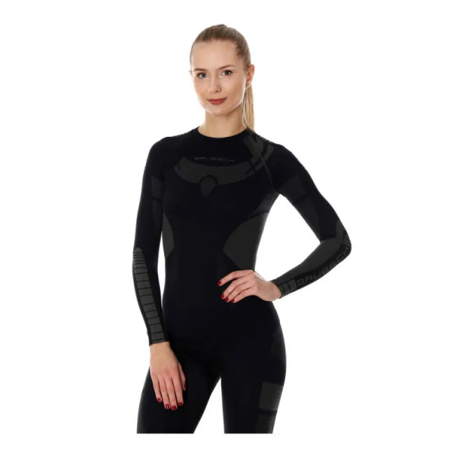 Bluza damska termoaktywna termiczna Brubeck Dry Black