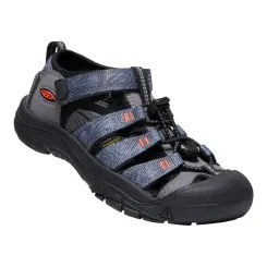 Buty sandały sportowe dziecięce Keen Newport H2 Stell Grey Black 2024