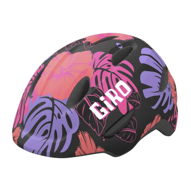 Kask rowerowy dziecięce Giro Scamp Matte Black Floral
