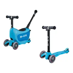 Jeździk i Hulajnoga Micro Mini2Go Deluxe Plus Blue 2023