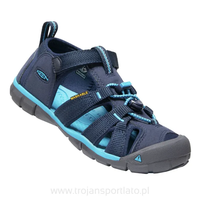 Buty sandały sportowe dziecięce Keen Seacamp II CNX Black Iris Blue