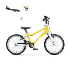 Rowerek dziecięcy Woom 3 GO Vibrant Yellow 16" 2026 + podpórka + dzwonek