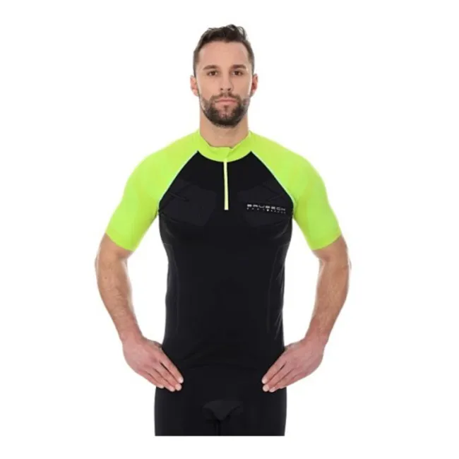 Termoaktywna Koszulka Rowerowa Brubeck Tricot Neon Green